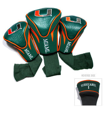 Miami 3 Pk Contour Sock Headcovers