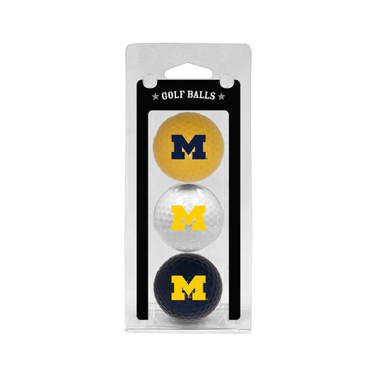 Michigan Wolverines Golf Balls 3 Pack