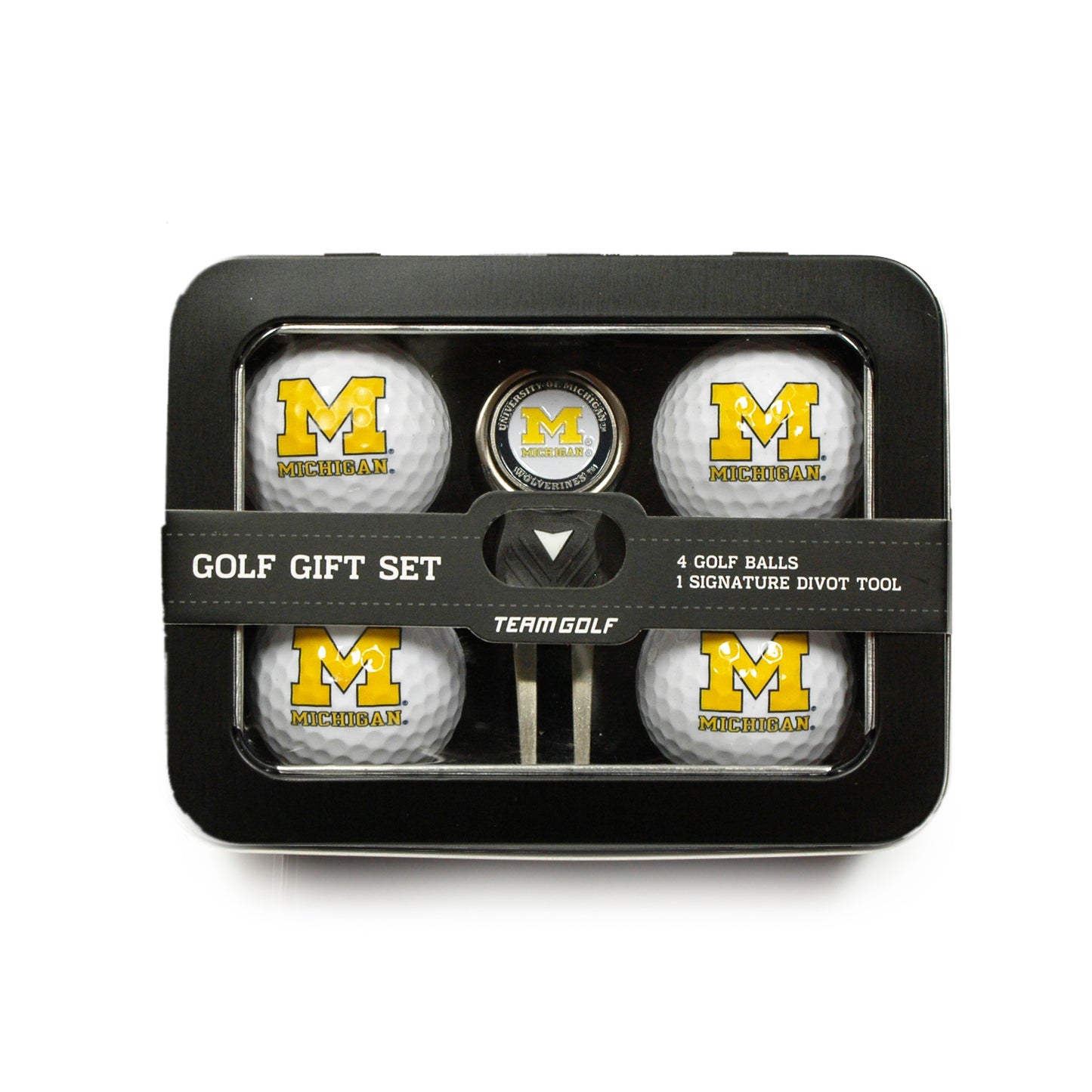 Michigan Wolverines 4 Golf Ball And Divot Tool Set