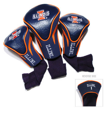 Illinois 3 Pk Contour Sock Headcovers