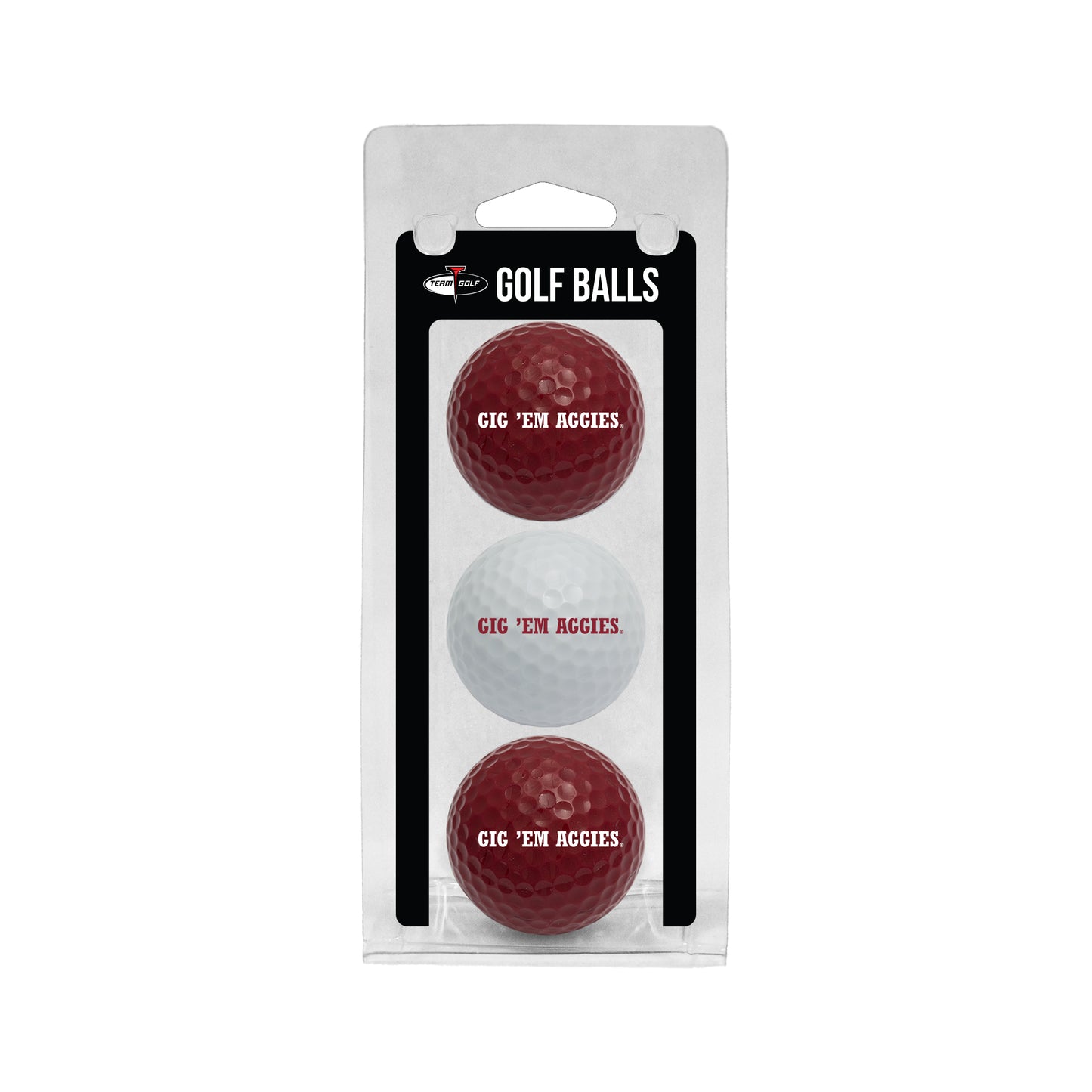 Texas A&M Golf Balls 3 Pack – Gig Em