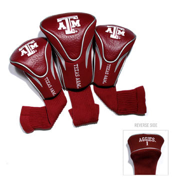 Texas A&M 3 Pk Contour Sock Headcovers