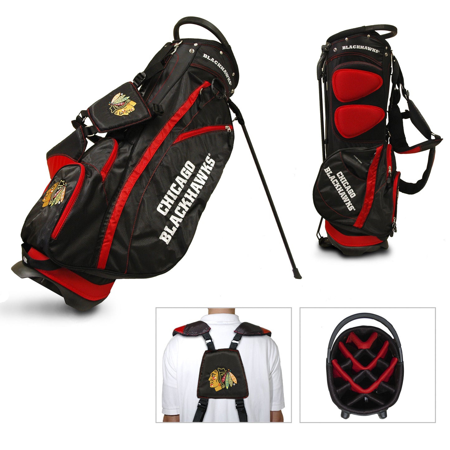 Chicago Blackhawks Fairway Stand Bag