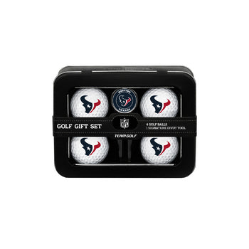 Houston Texans 4 Ball Tin Gift Set