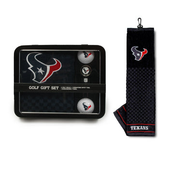 Houston Texans Embroidered Towel Tin Gift Set