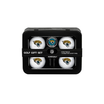 Jacksonville Jaguars 4 Ball Tin Gift Set