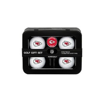 Kansas City Chiefs 4 Ball Tin Gift Set