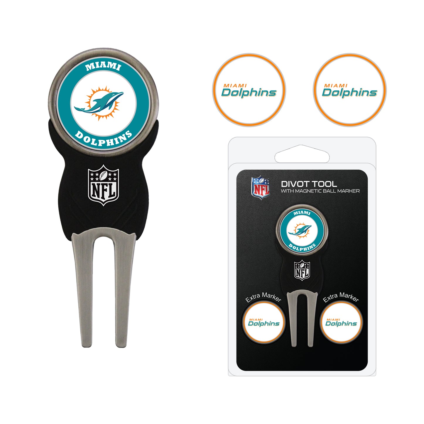 Miami Dolphins Divot Tool Pack