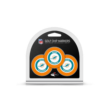 Miami Dolphins 3 Pack Golf Chip