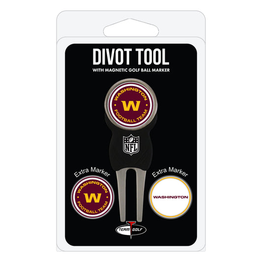 Washington Football Team Divot Tool Pack With 3 Golf Ball Markers