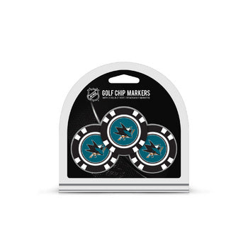 San Jose Sharks 3 Pack Golf Chips