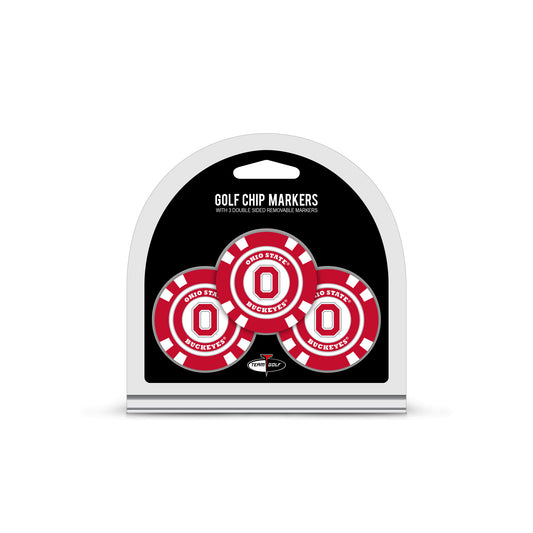 Ohio State 3 Pack Golf Chip Ball Markers