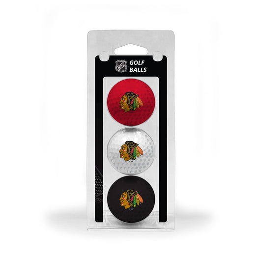 Chicago Blackhawks Golf Balls 3 Pack