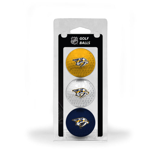 Nashville Predators Golf Balls 3 Pack