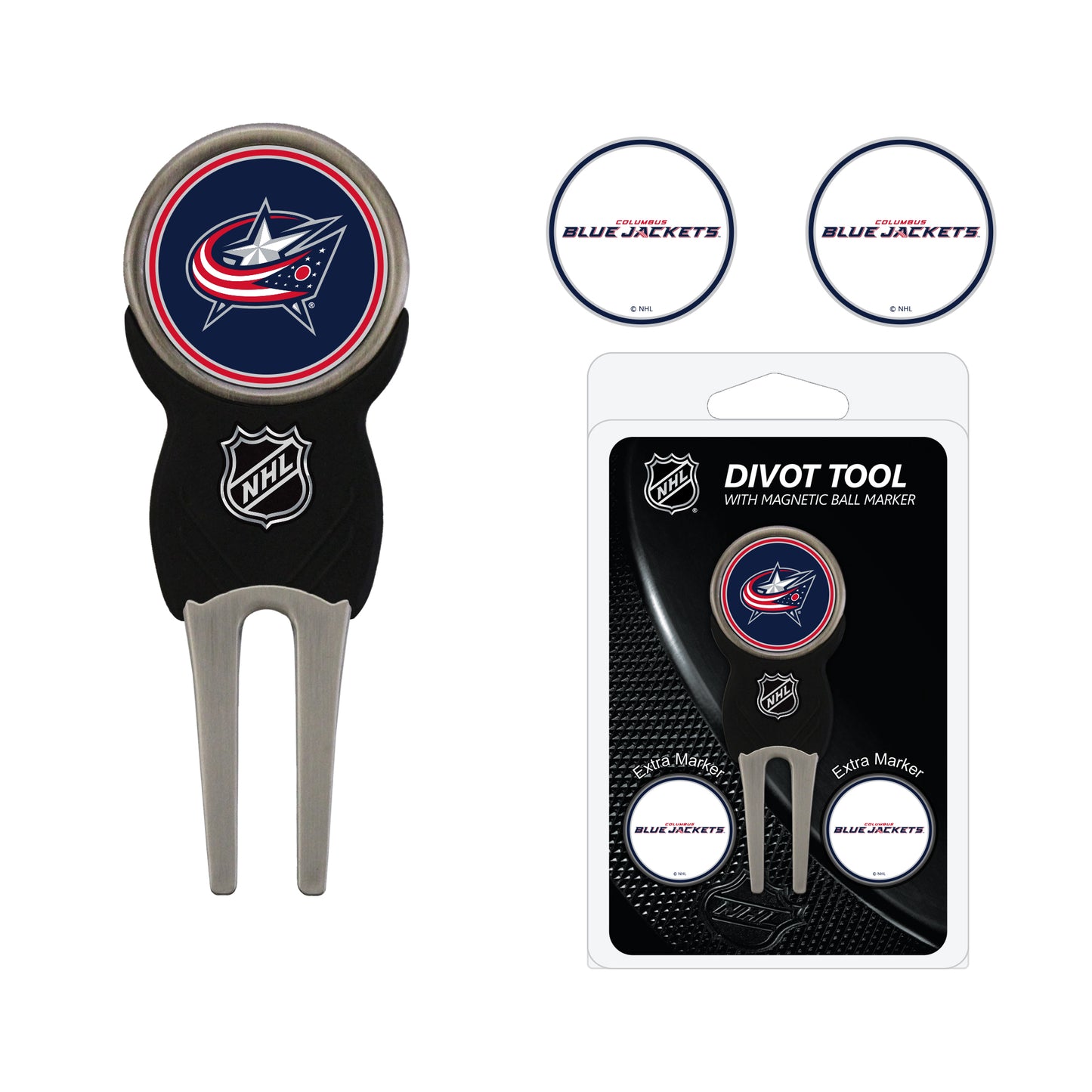 Columbus Blue Jackets Divot Tool Pack