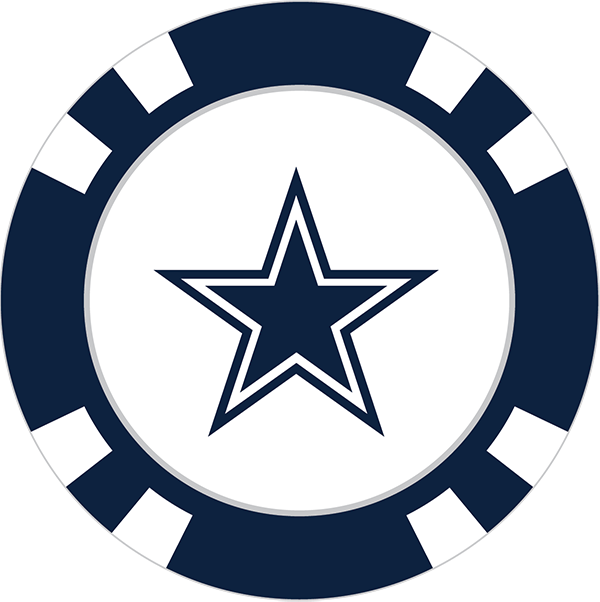 Dallas Cowboys Poker Chip Ball Marker