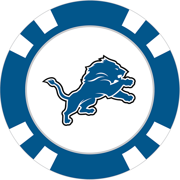 Detroit Lions Poker Chip Ball Marker