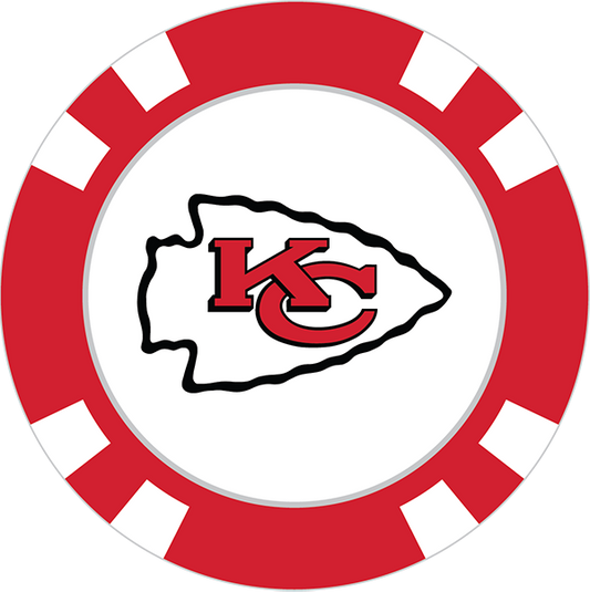 Kansas City Chiefs Poker Chip Ball Marker