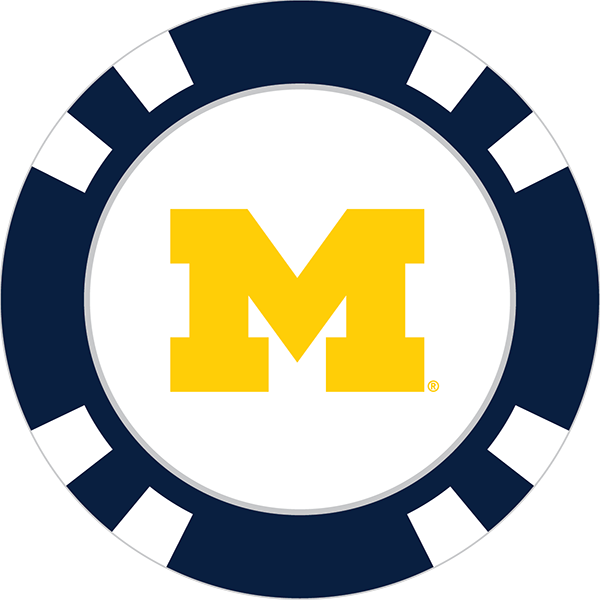 Michigan Wolverines Poker Chip Ball Marker