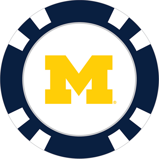 Michigan Wolverines Poker Chip Ball Marker