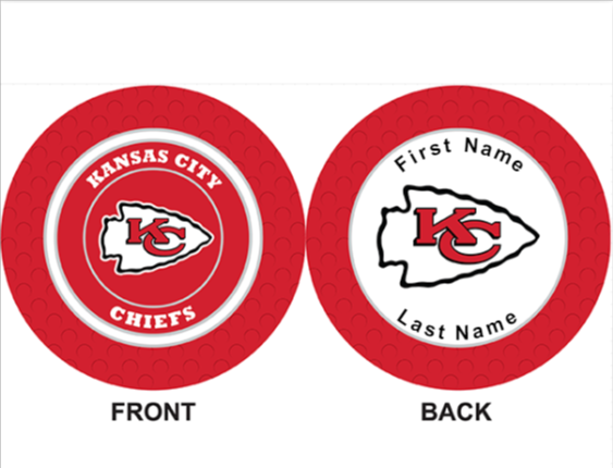 Kansas City Chiefs Ball Marker Poker Chip – CUSTOM